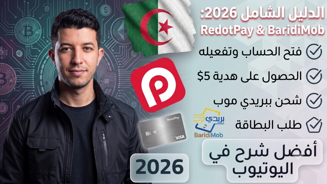 كيفية إنشاء حساب RedotPay وتوثيقه وطلب البطاقة في 2026