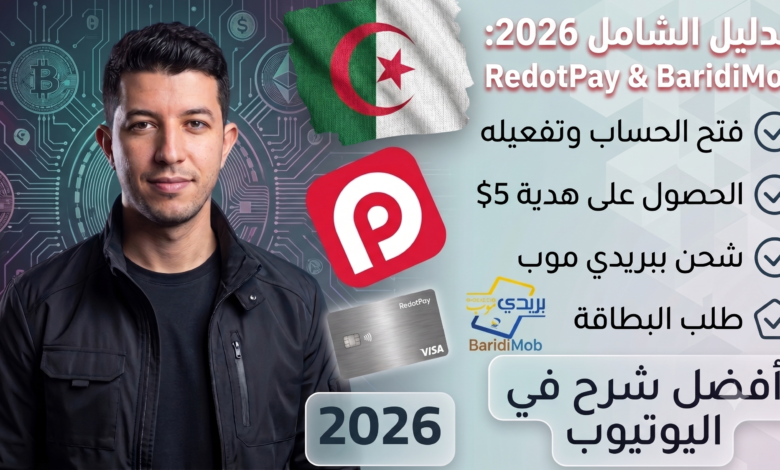 كيفية إنشاء حساب RedotPay وتوثيقه وطلب البطاقة في 2026
